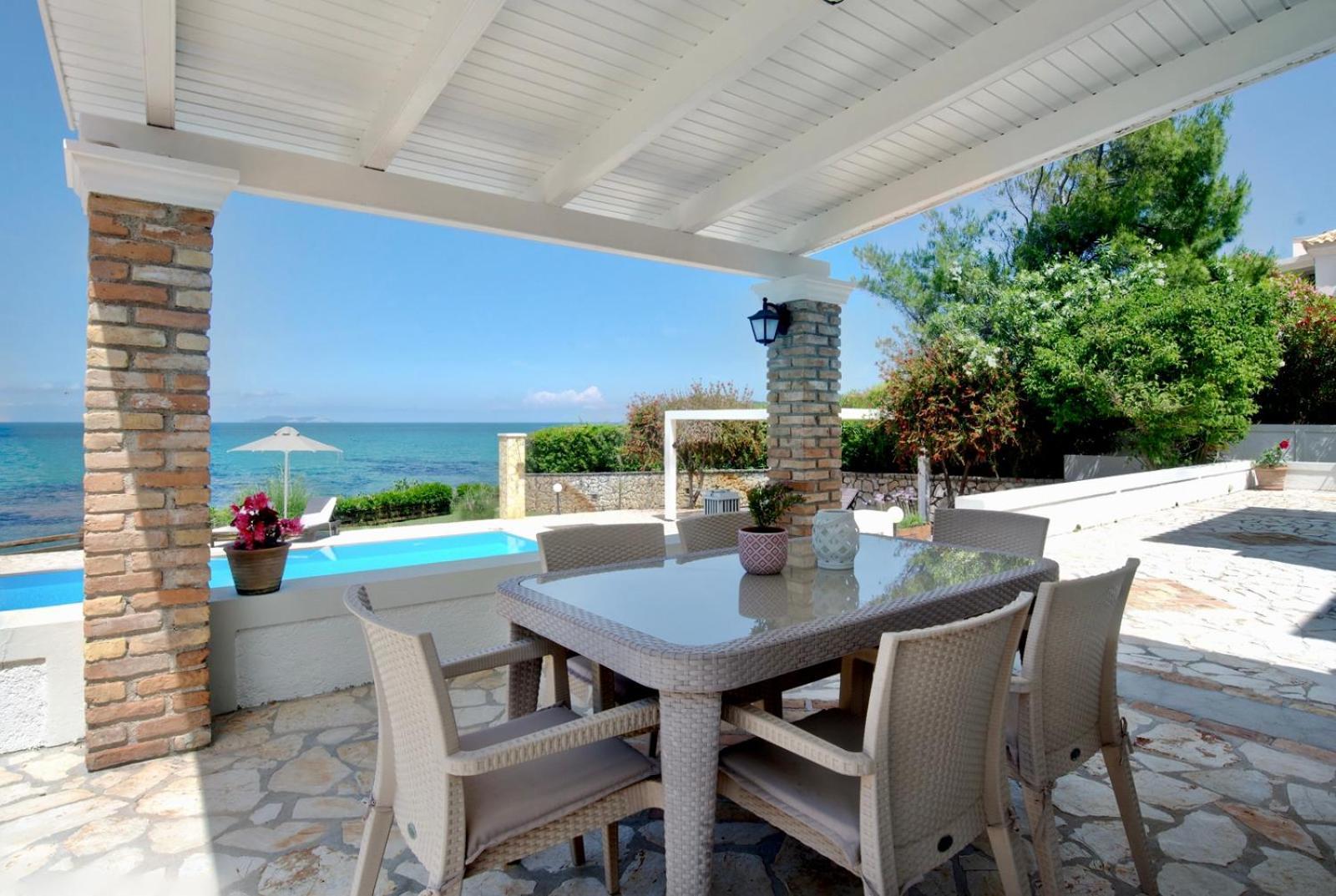 Beachfront Villa Victoras - With Private Beach Сідарі Екстер'єр фото